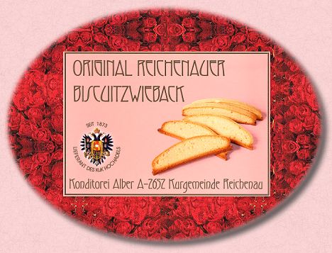 ...ORIGINAL REICHENAUER BISKUITZWIEBACK - QUALIT�TSPRODUKT AUS DEM HAUSE ALBER